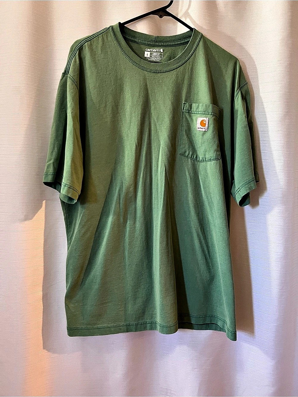 Carhartt Loose Fit Pocket T-Shirt Pocket T-Shirt Green Size Large